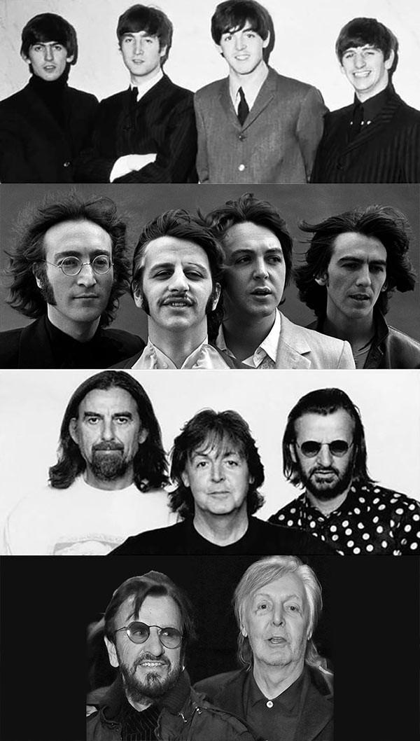 Beatles 4-3-2 Members